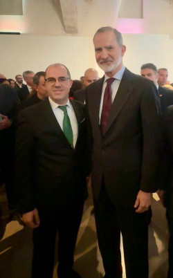 Francisco A. Cardells y SM Felipe VI.
