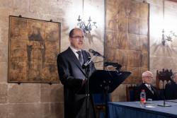 Acto de ingreso como académico de número de Cardells en la Lonja de Valencia