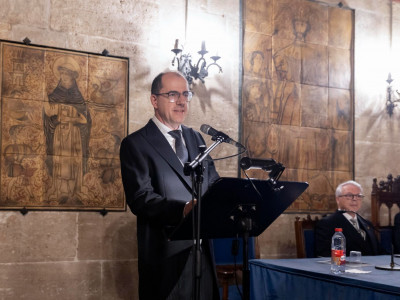 Acto de ingreso como académico de número de Cardells en la Lonja de Valencia