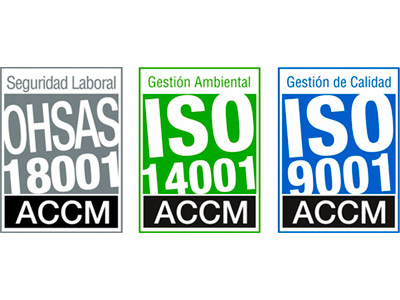 Certificados de Calidad, Medio Ambiente y Prevención de Riesgos Laborales, ISO y OHSAS